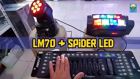 Lm70 & Mini SPIDER LED PAANO Gamitan ng DMX 512 W/Shoutout