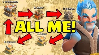 WAR WITH MYSELF!  5v5 in Clash of Clans