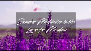 Summer Meditation in the Lavender Meadow, 15 Minutes of Calm Relaxing Music, Bird Sounds, Safe Space