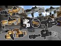 Minecraft VPB Create Firearms-Kinetic Pixel gunpack showcase (all weapons)