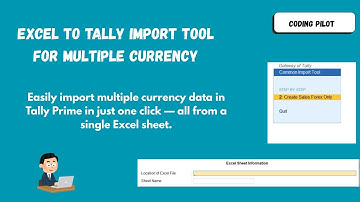Excel To Tally Import Tool  With Multiple Currency  (USD, Euro, AED Etc. ) by One Tool  Only
