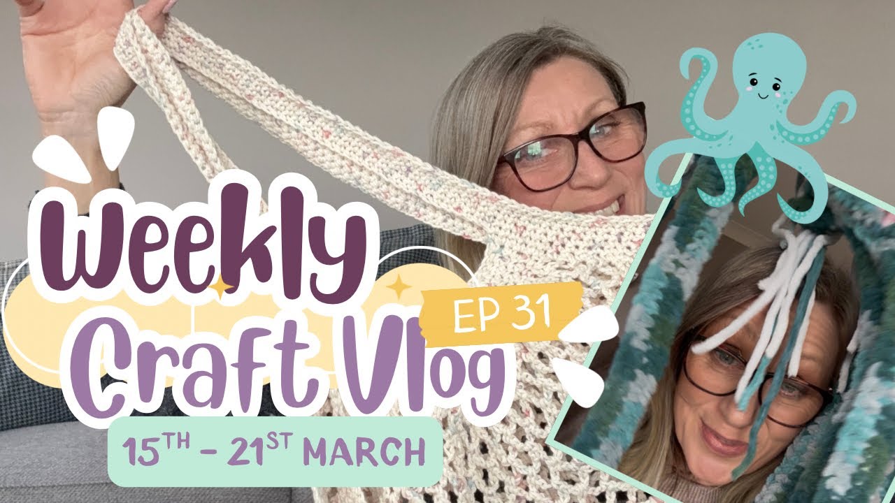 CROCHET MARKET BAG / ANCHOR THE OCTOPUS / a quieter weekly craft vlog