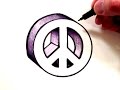How to Draw a Peace Sign in 3D