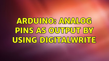 Arduino: Analog pins as output by using digitalWrite