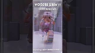 VOICE REV!! (100 special) ✨🎧 #fypシ #roblox #viral #robloxedit #edit #voicereveal