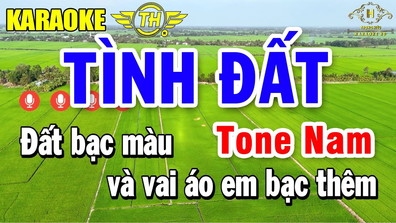 Tình Đất Karaoke Tone Nam ( Ab ) Nhạc Sống Dễ Hát | Trọng Hiếu