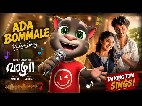 Ada Bommale | Talking Tom Version | Talking Tom Singing Vaazha 2 Song 