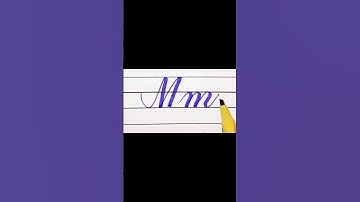 "Mm" in cursive writing #cursivewriting #calligraphy #youtubeshorts #shorts #ytshorts