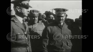 1929 Chieftain greeted by Mexican crowd