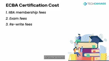 ECBA Certification Cost | ECBA Fees - Techcanvass