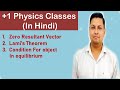 Zero Resultant Vector, Lami&#39;s Theorem &amp; Condition For object In Equilibrium (Hindi) | Physics