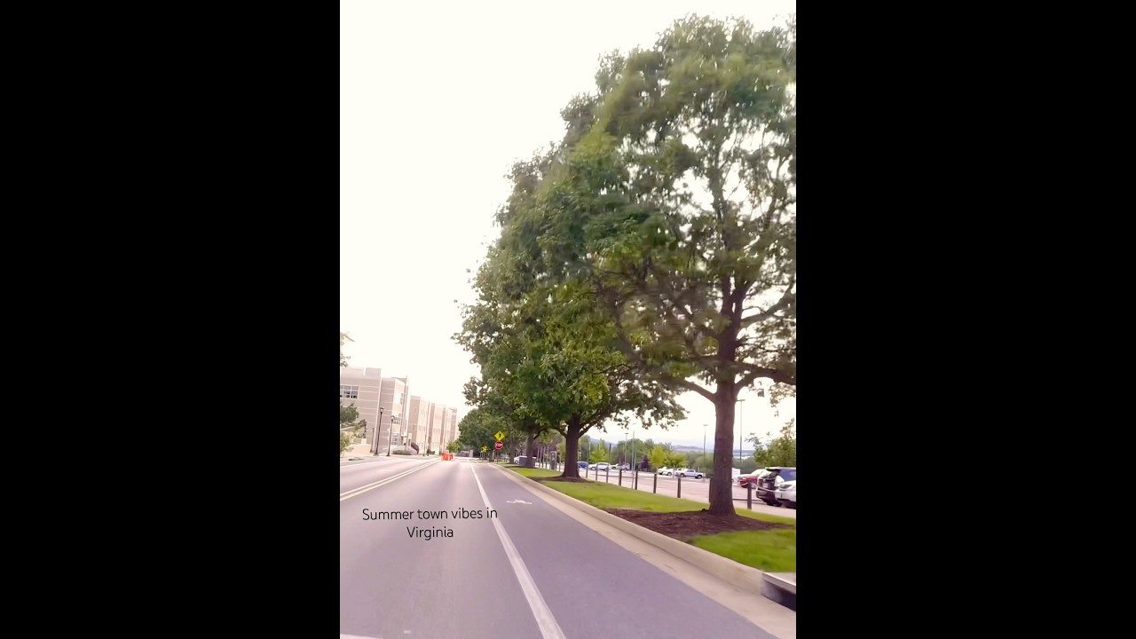 Evening summer in small town 