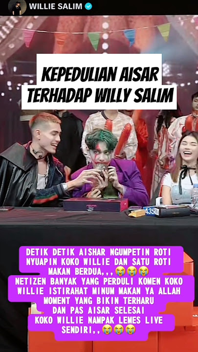 Aisar menyuapi roti Willy salim#shortvideo#viralvideo#willysalim