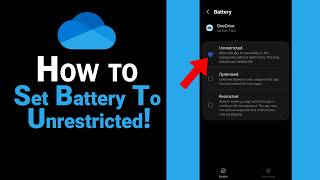 How To Set Battery To Unrestricted on One Drive [NEW]