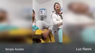 Miniatura de vídeo de "transmisión en vivo y ella la rompió cantando!!!  zamba!"