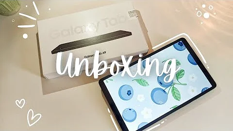 ⭐ Samsung Galaxy Tab A9 - ✨ Aesthetic Unboxing 📦 + Pen + Accessories 🍄🐳 #Unboxing #samsunggalaxy 