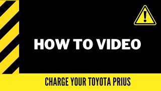 How To Charge Your Toyota Prius Prime