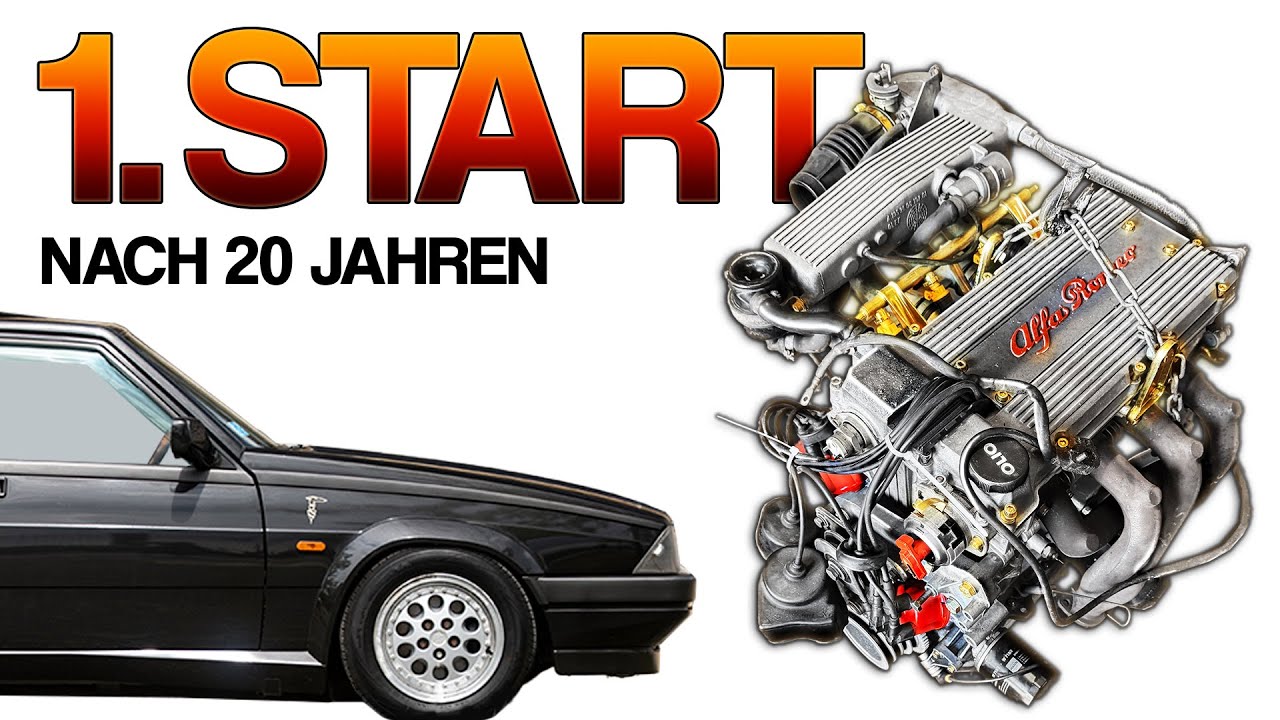 der erste Start nach 20 Jahren! Funktioniert der Motor vom Alfa 75?