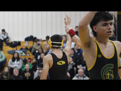 Sergio Velasquez pin #1 @ Shoreland Lutheran High School 2/3/24