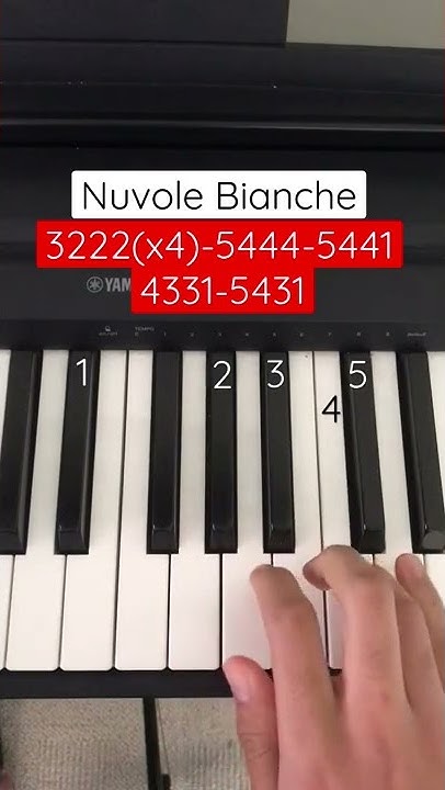How To Play Nuvole Bianche On Piano How to play Nuvole Bianche Right Hand - Ludovico Einaudi (Piano