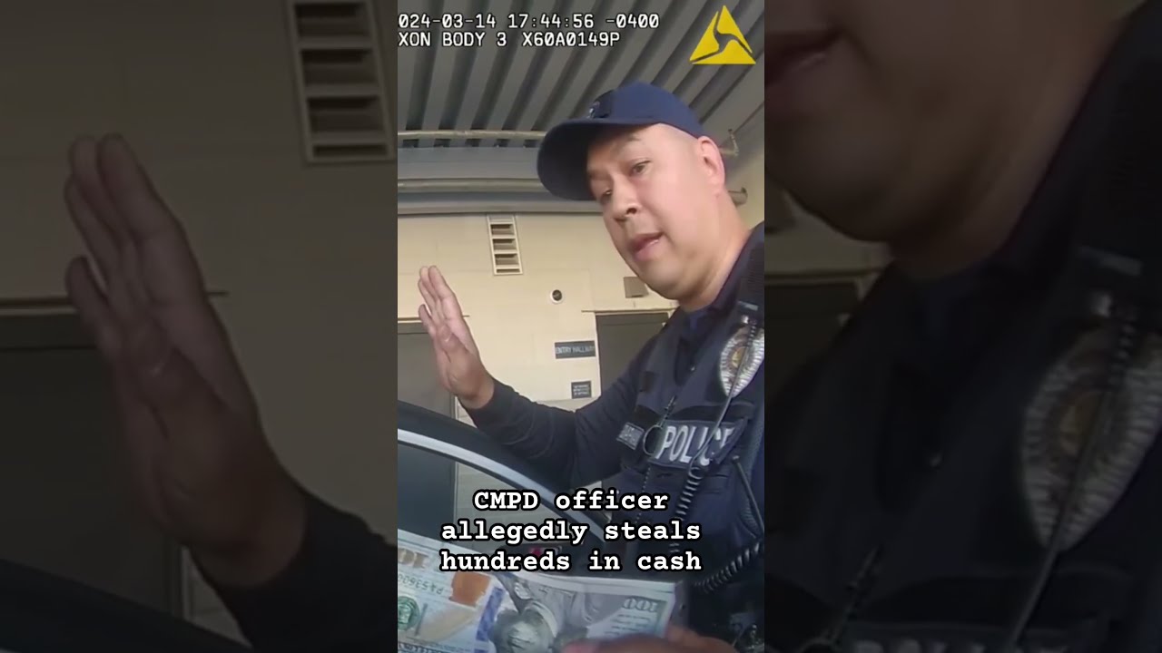  WATCH Body Worn Camera Footage Released Of CMPD Officer Accused Stealing From Arrestee