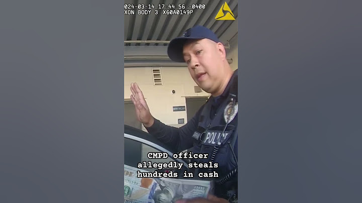 👀 WATCH: Body-worn camera footage released of CMPD officer accused of stealing from arrestee