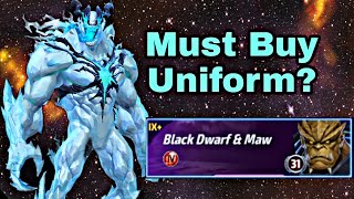 Venom Snow Symbiote Uniform Review & WBL Plus Test - Marvel Future Fight