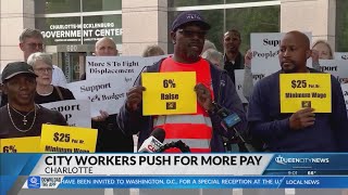 Charlotte city workers push for more pay