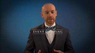 Wedding and Event Lighting | Uplights Monograms Spotlights