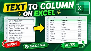 How to Split Text into Columns in Excel Automatically!