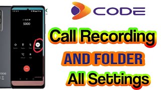 Make Online Dcode Phone Call Recording And Folder Setting/ screenshot 3