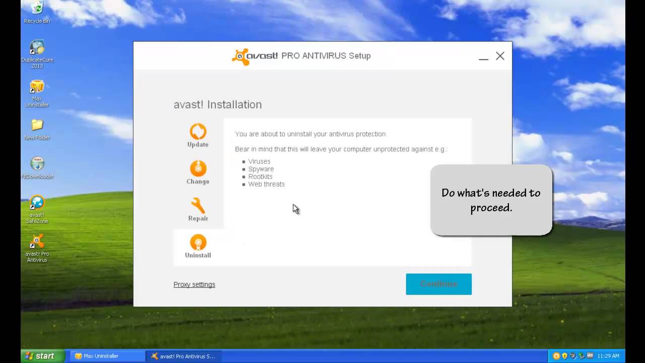 how to uninstall avast antivirus windows 8.1