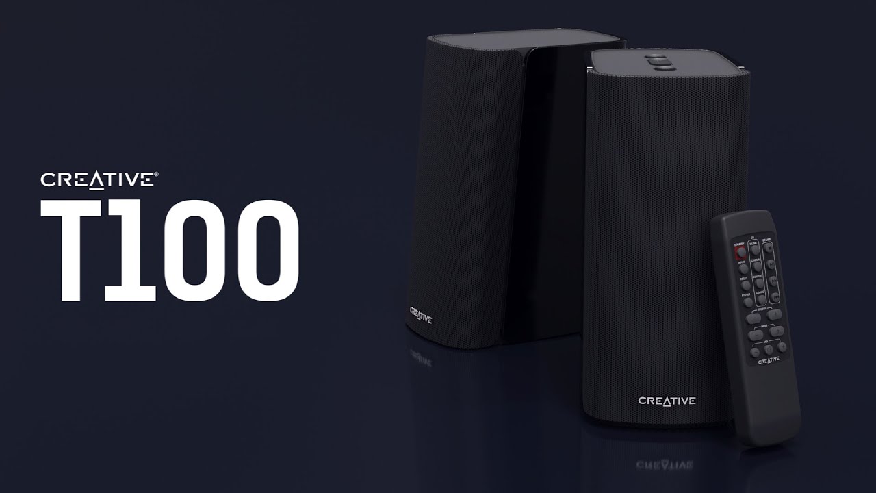 Creative T100 Compact Hi Fi 2 0 Desktop Speakers For Computers