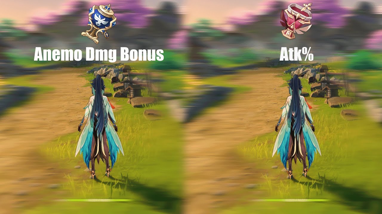 Xianyun Anemo Dmg Bonus Goblet Vs Atk Goblet Genshin Impact YouTube