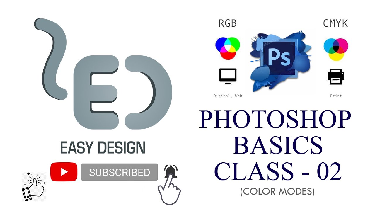 RGB & CMYK Color Modes | Photoshop tutorial in Tamil | Easy Design