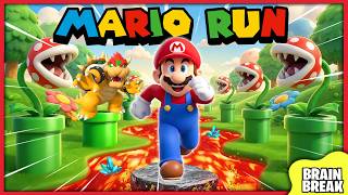 Mario Winter Run | Mario Run | Just Dance | GoNoodle | Winter Brain Break