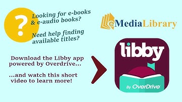 Use the Libby App for eBooks & eAudio!