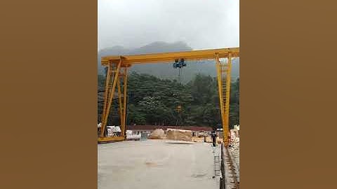 #gantrycrane  Cổng trục 20 tấn dầm đơn khẩu độ 24m conson 2 đầu 2,5m