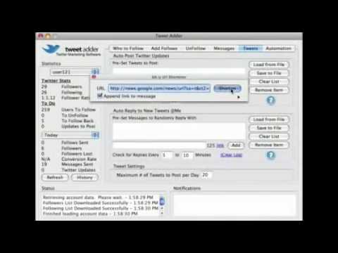 Twitter Tutorial Video 12 of 14   How To Send Automated Tweets And Reply