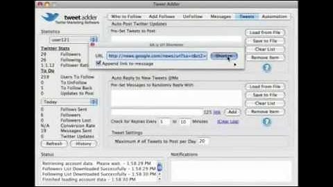 Twitter Tutorial Video 12 of 14   How To Send Automated Tweets And Reply