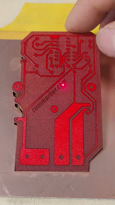 The Complete Process of Making PCBs Using CoomMarker B4 Laser Engraving Machine#pcb  #laserengraving