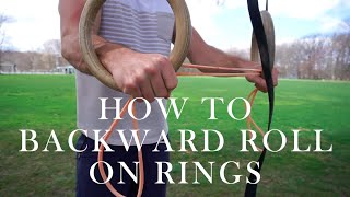 Backward Roll on Rings Tutorial | Intermediate Gymnastic Rings Skills