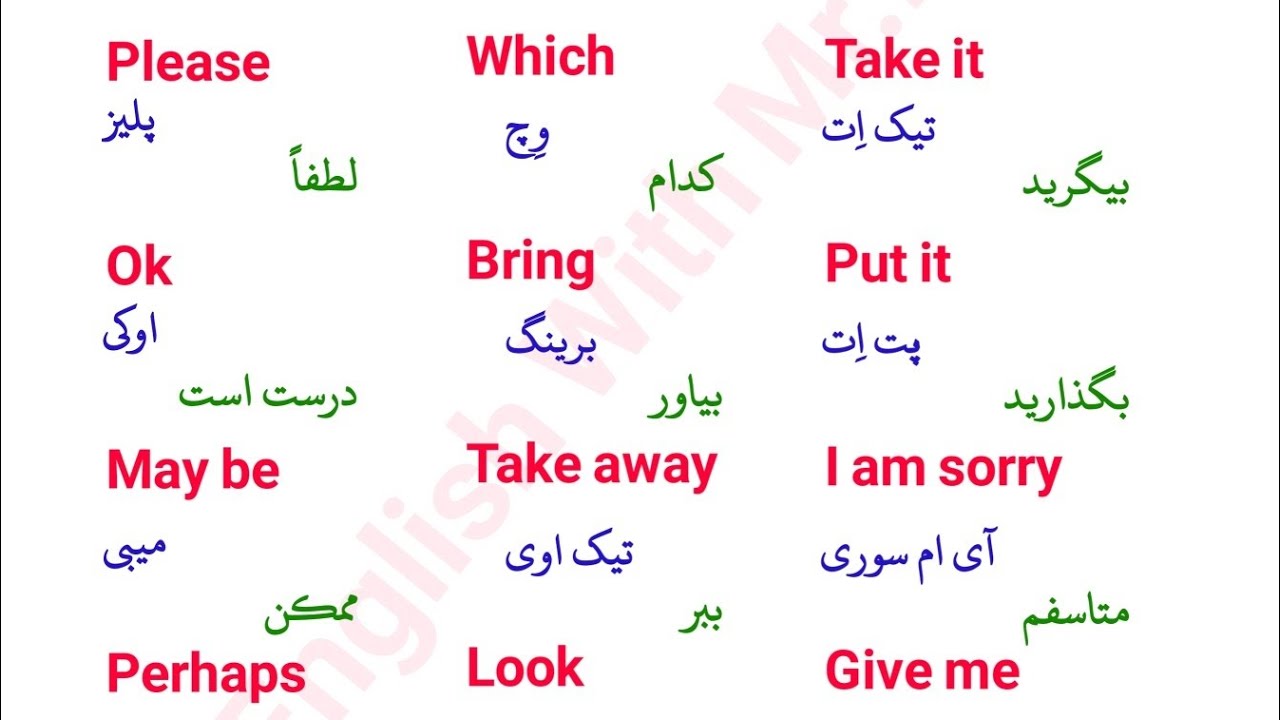 واژه های اساسی و بنیادی در زبان انگلیسی 👍 || #آموزش_زبان_انگلیسی # ...