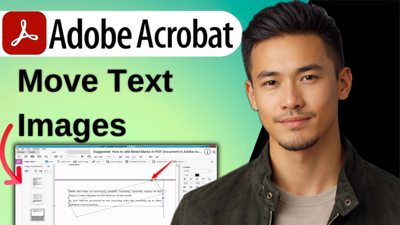 Adobe Logo Rearrange How to Move Text or Images in a PDF with Adobe Acrobat Pro | 2026 - YouTube