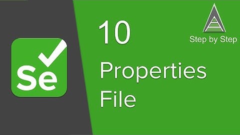 Selenium Beginner Tutorial 10 - How To Use Config Properties File