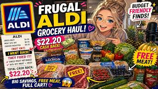 Famous 🛒💸 Shop With Me! FRUGAL ALDI Haul + $22 CASH Back & FREE Meat! 😱 Profile