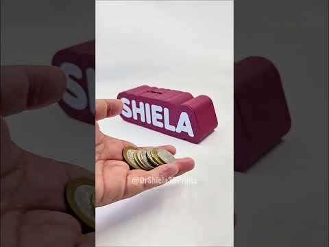 3D PRINTED PERSONALIZED PIGGY BANK #drshiela3dprints