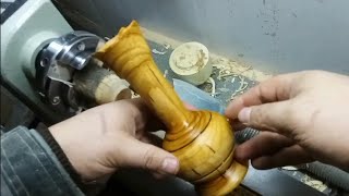 Красивая ваза из черемухи. #деревообработка #посуда #вазадляцветов #woodturning