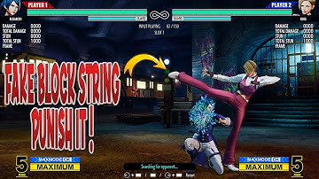 KOF XV: Punishing Bad Habits & Fake Block Strings For Beginners & Mid-lvl Players !