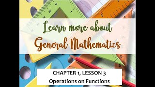 Chapter 1   Lesson 3 Operations on Functions   Composition Part  3 of 3